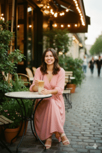 Aesthetic Parisian Café Vibe: Golden Hour Film Prompt for Cozy Lifestyle Shots